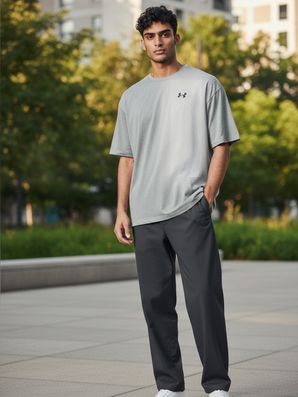 Under Armour The Tech Tee Gray Sz 2XL